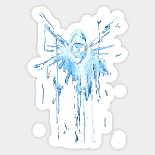 Sinister Ghost Splash Sticker